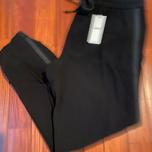 ME + EM, joggers, black with grey stripe